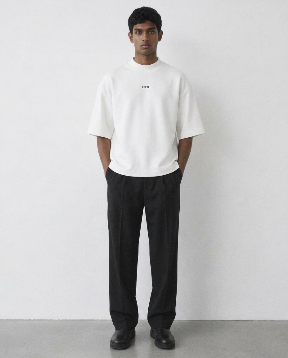 DTD Oversized High Neck Tee
