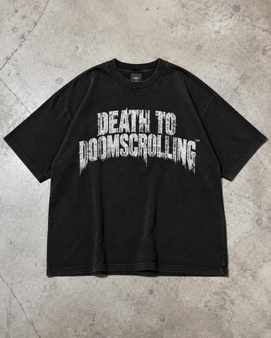 Death to Doomscrolling heavyweight tee