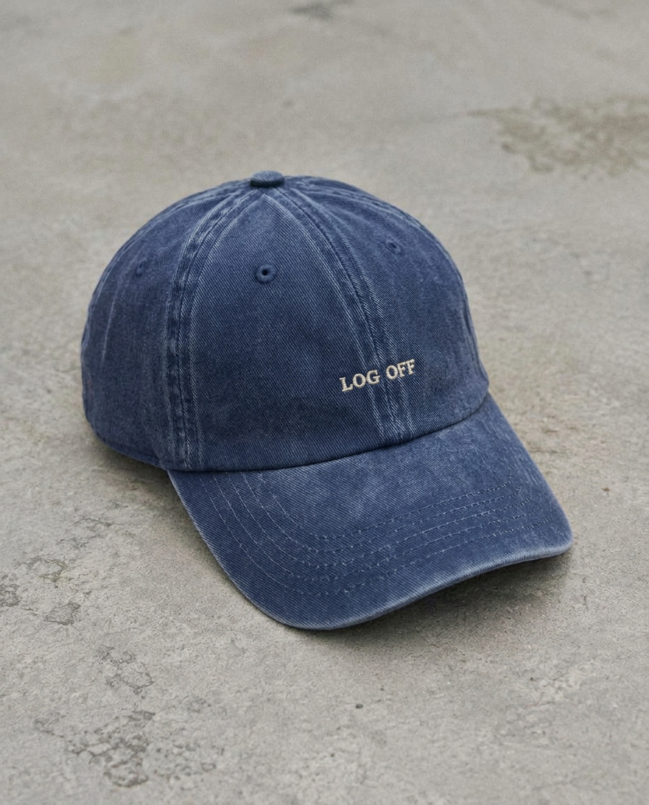 Log Off Vintage Cap